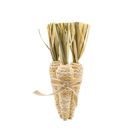 CENOURA DECORATIVA EM JUTA COM 3UN - 27cm