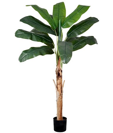 ARVORE PERMANENTE FOLHAGEM BANANEIRA PLANTADA 150cm