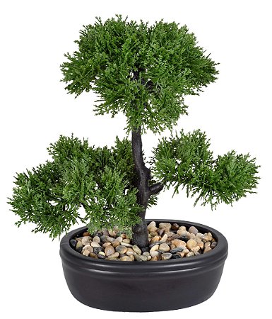 ARVORE PERMANENTE BONSAI X3 VERDE  32CM
