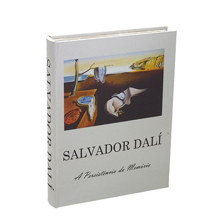 CAIXA LIVRO DECOR EM MDF SALVADOR DALI A PERSIST DA MEMORIA