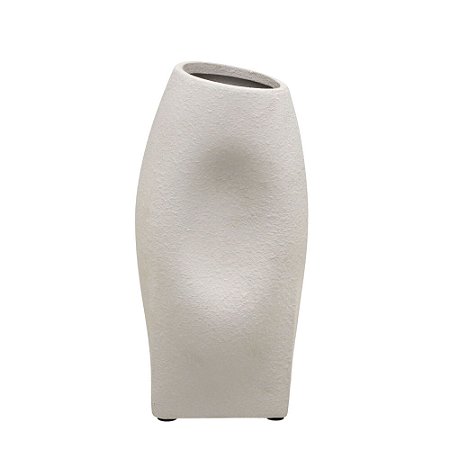 VASO DECORATIVO ORGANIC OFFWHITE TEXTURAS 30,5CM