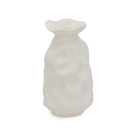 VASO EM CERAMICA ORGANIC CINZA MART 40CM