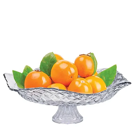 CENTRO DE MESA SALADEIRA E FRUTEIRA GOURMET C/ PE EM VIDRO