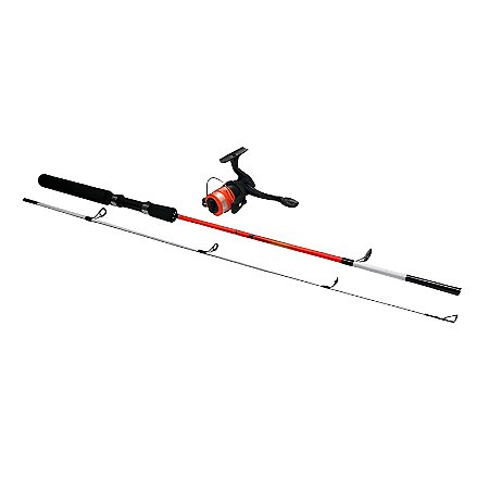 COMBO SABRE VARA 1,5 + MOLINETE 142M.2 PT LARANJA E BRANCO