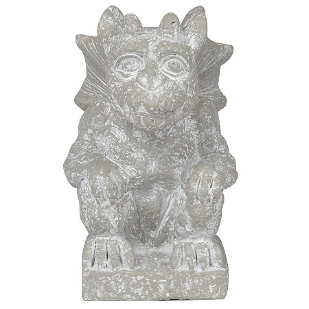 ESCULTURA GARGULA DECORATIVA DE CIMENTO 21CM
