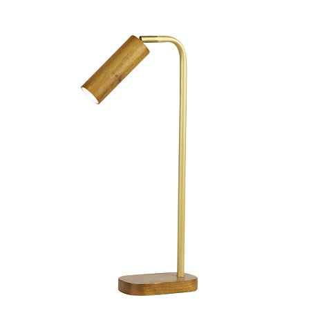 LUMINARIA DE MESA BABI EM ACO CARBONO 43CM REGINEZ