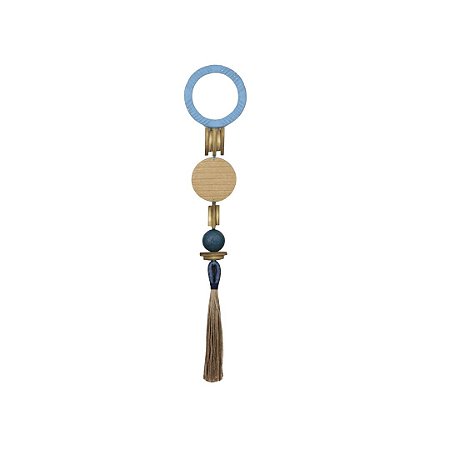 ADORNO ESCULTURA DE PAREDE BENJAMIN GD AZUL 120CM REGINEZ