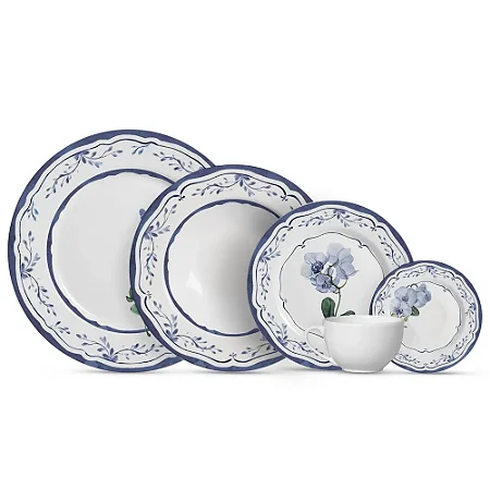 APARELHO JANTAR. 30 PCS VALENCIA C/ XIC BRANCA ALLEANZA