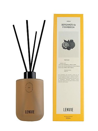 DIFUSOR DE PERFUME BERGAMOTA FRAMBOESA 220ML URBAN LENVIE