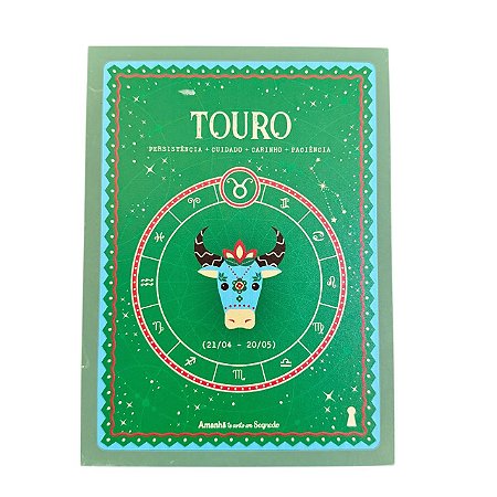 Caixa Livro P Touro signos em MDF