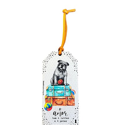Tag  Cachorro Amor Amanhã te Conto um Segredo em MDF