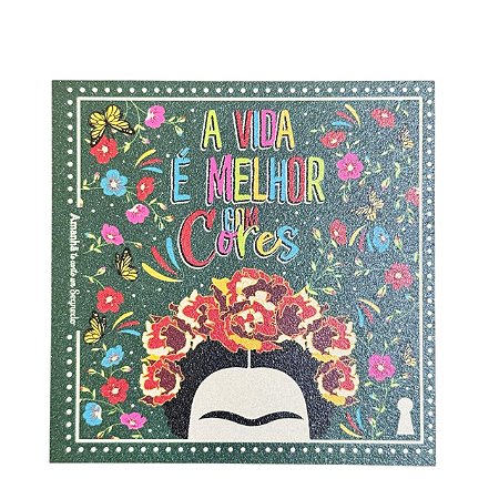Ima Porta Copo Frida Vida Cores Amanha te conto um segredo