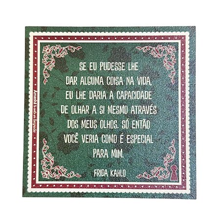 Ima Porta Copo Frida especial Amanha te conto um segredo