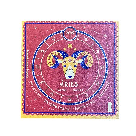 Ima Porta Copo Aries signos Amanha te conto um segredo