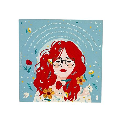 QUADRO BOX COISAS A DESCOBRIR EM MDF 20x20