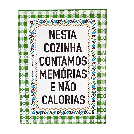 Quadro Box Contamos Memorias em MDF 15X20
