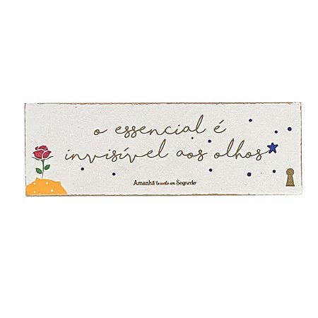 QUADRO BOX ESSENCIAL PEQUENO PRINCIPE EM MDF 4x12