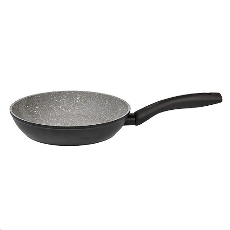 Frigideira Antiaderente Marmore Ceramico indução 24cm Preto