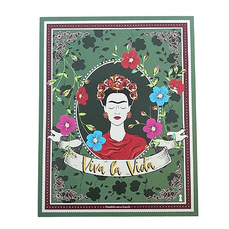 Caixa Livro G BAIXA Frida Viva em MDF
