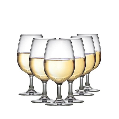 JG 6 TACAS CRISTAL PARA VINHO WHITE WINE DANIELA RITZENHOFF