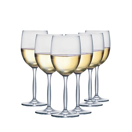 JG 6 TACAS DE CRISTAL VINHO BRANCO RITZENHOFF