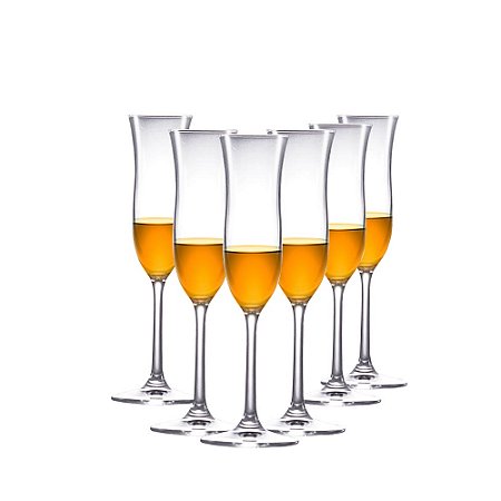 JOGO DE 6 TACAS DE CRISTAL GRAPPA GLASS CLASSIC RITZENHOFF