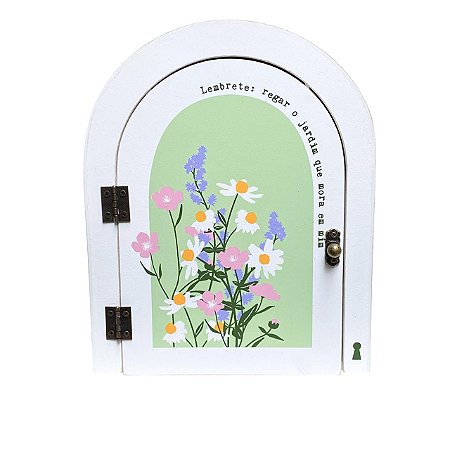 Porta Chaves portinha Lembrete jardim em MDF