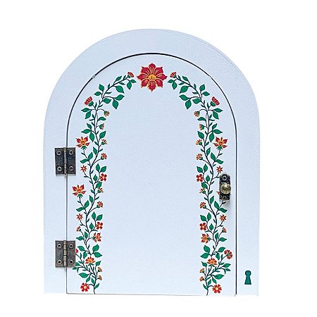 Porta Chaves portinha Felicidade mora em MDF