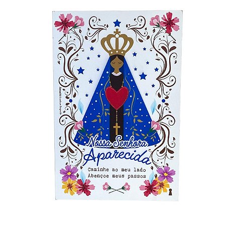 Quadro Box Nossa Senhora Aparecida em MDF 40x60