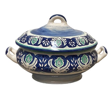 SOPEIRA OVAL EM CERAMICA LUIZ SALVADOR