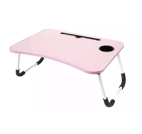 MESA PORTATIL MULTIUSO NOTEBOOK DOBRAVEL ROSA