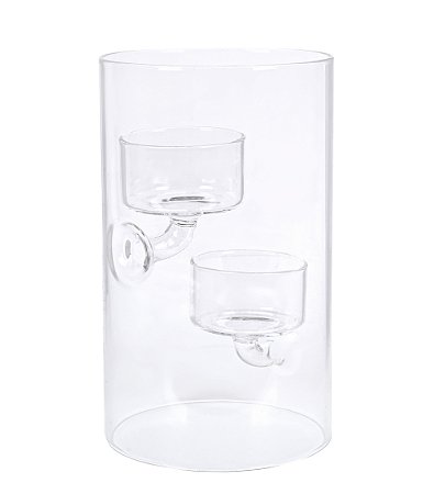 VASO DE VIDRO TRANSPARENTE 15x9 cm