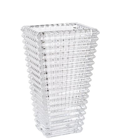 VASO DE VIDRO 18CM TRANSPARENTE GRILLO