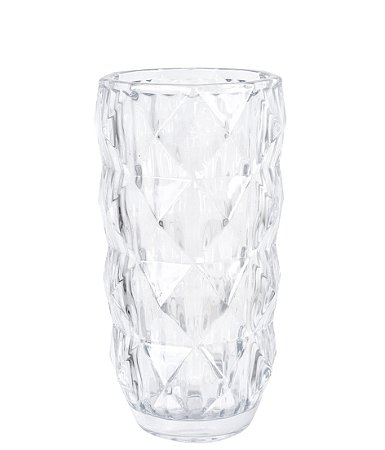 VASO DE VIDRO 23CM TRANSPARENTE GRILLO