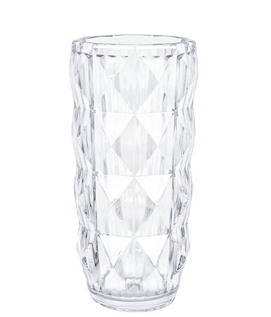 VASO DE VIDRO 28CM TRANSPARENTE GRILLO