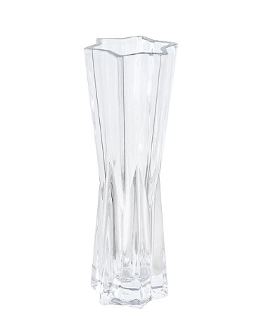 VASO DE VIDRO TRANSPARENTE 25CM GRILLO