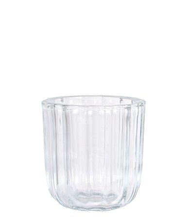VASO DE VIDRO TRANSPARENTE 8x7,5 CM GRILLO