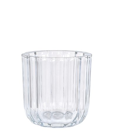 VASO DE VIDRO TRANSPARENTE 9X9 CM GRILLO