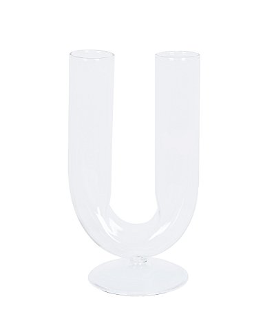 VASO DE VIDRO TRANSPARENTE 18,5x11 CM GRILLO