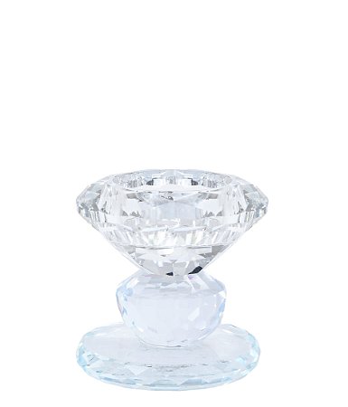 VASO DE VIDRO TIPO CASTICAL TRANSPARENTE 1 CM GRILLO