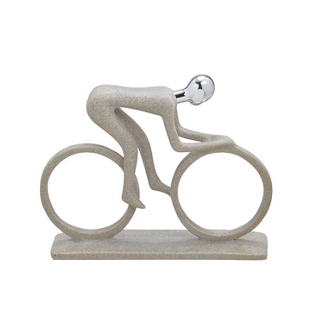 ESCULTURA DECORATIVA BICICLETA 18,5x23 CM ESPRESSIONE