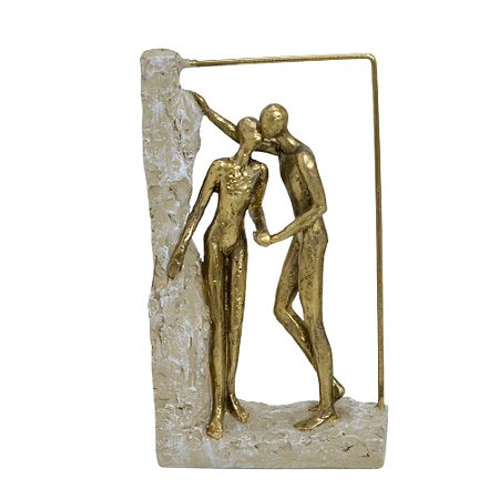ESCULTURA DECORATIVA CASAL 25,5 CM ESPRESSIONE