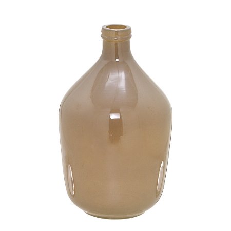VASO DECORATIVO EM VIDRO 38CM MARROM ESPRESSIONE