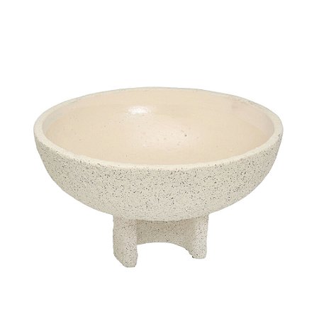 CENTRO DE MESA DECORATIVO EM CIMENTO 24,5CM ESPRESSIONE