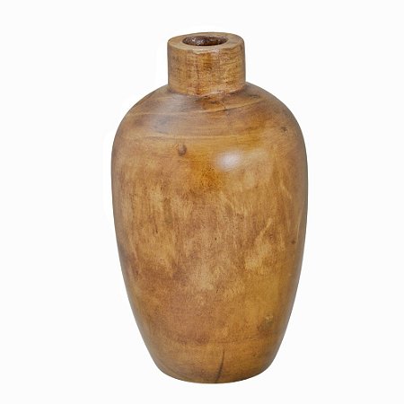 VASO DECORATIVO EM MADEIRA 37,5CM ESPRESSIONE