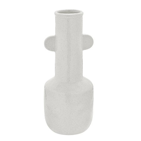 VASO DECORATIVO CERÂMICA 38,5CM ESPRESSIONE AREIA