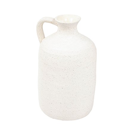 VASO EM CERAMICA BRANCO 21X12 CM LUCATTI