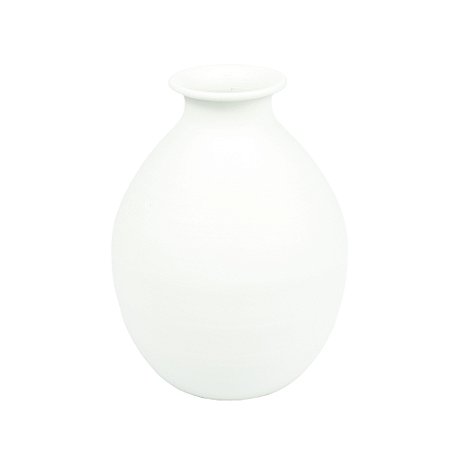 VASO DECORATIVO DE METAL BRANCO 17CM LUCATTI