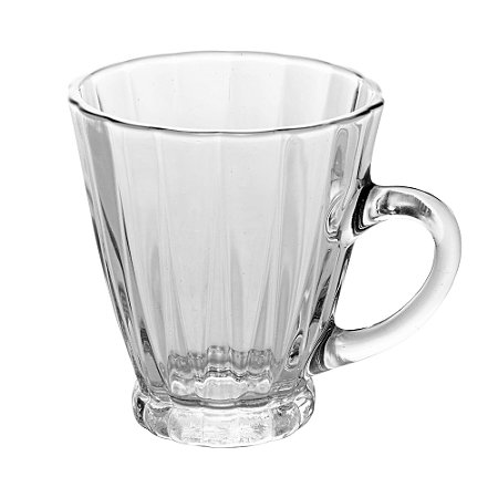 CONJ 06 XÍCARAS PARA CAFÉ DE CRISTAL RADIAL 160 ML LYOR