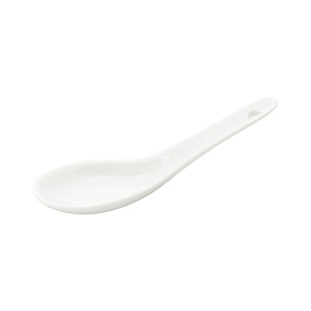 CONJUNTO 6 COLHERES P/FINGER FOOD PORCELANA 12x13x4,5cm LYOR